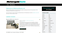Desktop Screenshot of motorcycletests.net